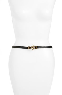 Raina Fitzgerald Leather Belt in Black