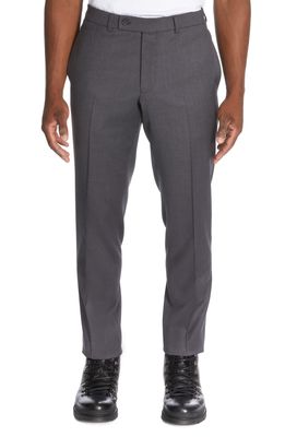 Jack Victor Pablo Flat Front Wool Pants in Charcoal