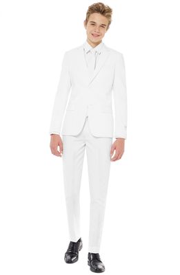 OppoSuits White Knight Two-Piece Suit with Tie