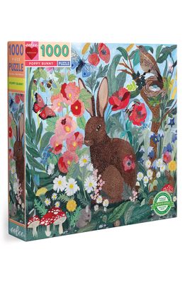 eeBoo Poppy Bunny 1000-Piece Puzzle in Brown