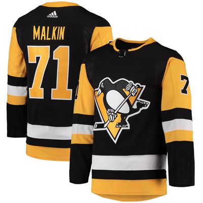Men's adidas Evgeni Malkin Black Pittsburgh Penguins Home Primegreen Authentic Pro Player Jersey
