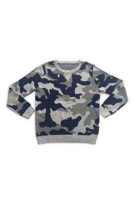 Bear Camp Camo Print Sweater in Grey Camo