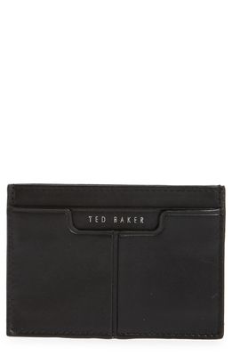 Ted Baker London Samise Leather Card Holder in Black