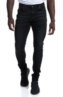 Barbell Apparel Straight Athletic Fit Stretch Jeans in Black