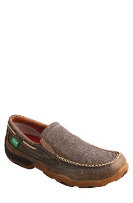 Twisted X Slip-On Moc Toe Driver in Dust
