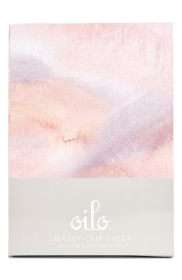 Oilo Sandstone Jersey Crib Sheet in Lavender