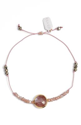 ela rae Sylvie Semiprecious Stone Bracelet in Pink