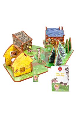 Storytime 'The Three Little Pigs' Book & Play Set in Multi