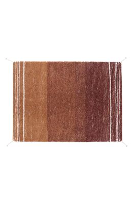 Lorena Canals Reversible Washable Recycled Cotton Blend Rug in Toffee/Natural Light Honey