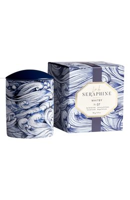 L'Or de Seraphine Whitby Small Ceramic Jar Candle in Sea Salt /Violet