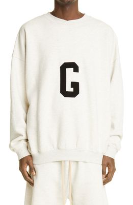 Fear of God Grays Cotton Sweatshirt in Cream Heather