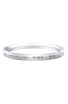 Mignonette Love You To The Moon And Back Sterling Silver Bracelet
