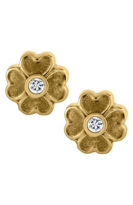 Mignonette 14k Gold Flower Earrings