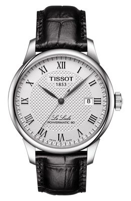 Tissot Le Locle Powermatic 80 Automatic Leather Strap Watch