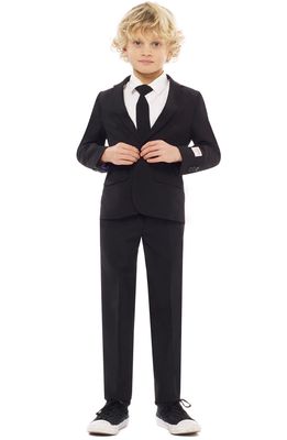 OppoSuits Knight Two-Piece Suit with Tie in Black