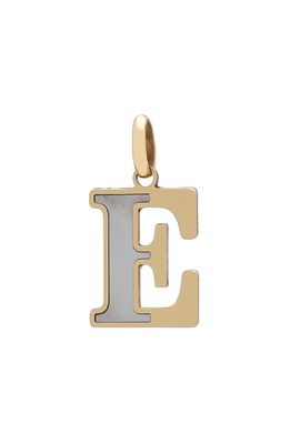 Stephanie Windsor Small Initial Pendant in Yellow Gold E