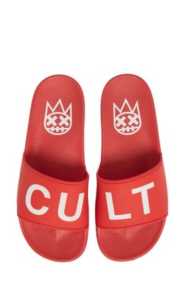 Cult of Individuality Men's Slides with Socks in Red