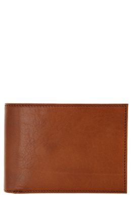 Bosca Aged Leather Executive Wallet in Saddle