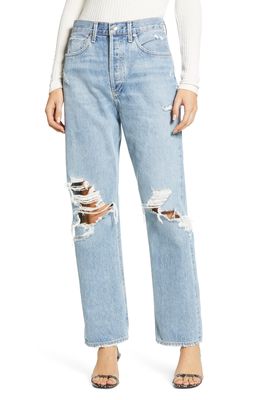 AGOLDE '90s Ripped Loose Fit Jeans in Fall Out