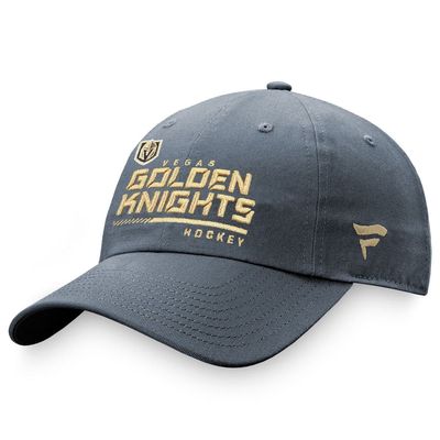 Men's Fanatics Branded Charcoal Vegas Golden Knights Authentic Pro Locker Room Team Adjustable Hat
