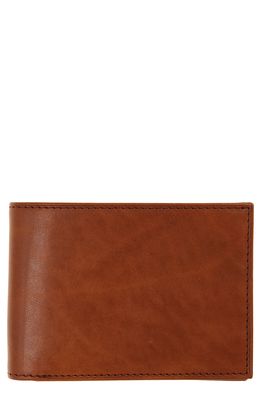 Bosca Old Leather Bifold Wallet in Saddle