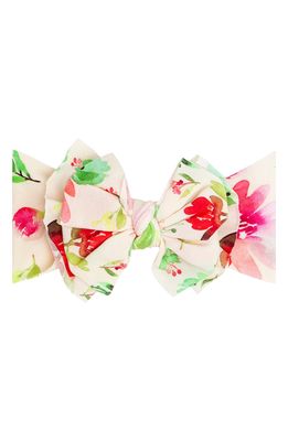 Baby Bling Fab-Bow-Lous Print Headband in May Bloom