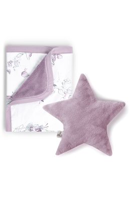 Oilo Bella Cuddle Blanket & Star Pillow Set in Lavender