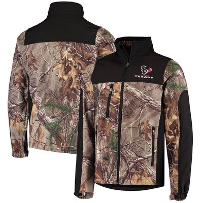 Men's Dunbrooke Realtree Camo/Black Houston Texans Circle Hunter Softshell Full-Zip Jacket