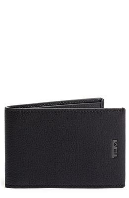 Tumi Nassau Slim Leather Wallet in Black Texture
