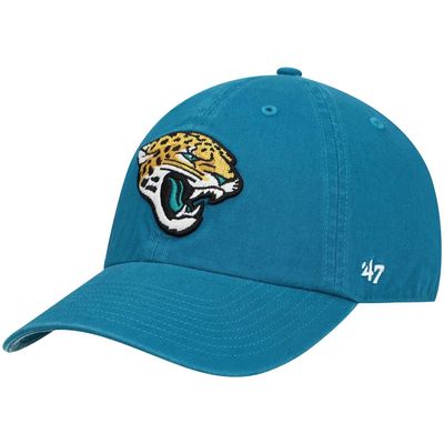 Men's '47 Teal Jacksonville Jaguars Secondary Clean Up Adjustable Hat