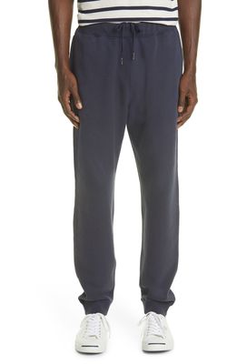 Sunspel French Terry Jogger Sweatpants in Navy
