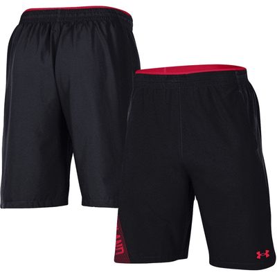 Men's Under Armour Black Maryland Terrapins 2021 Sideline Woven Shorts