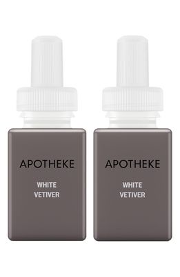 PURA x APOTHEKE 2-Pack Diffuser Fragrance Refills in White Vetiver