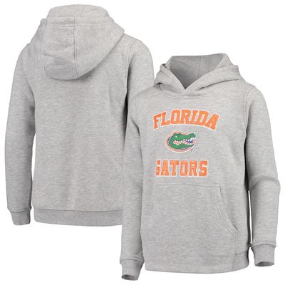Outerstuff Youth Heathered Gray Florida Gators Big Bevel Pullover Hoodie in Heather Gray