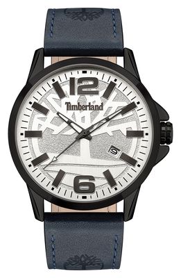 Timberland Bernardston Leather Strap Watch