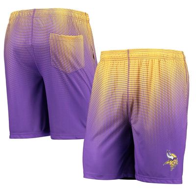 Men's FOCO Purple/Gold Minnesota Vikings Pixel Gradient Training Shorts