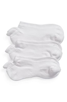 Nordstrom Men's 3-Pack Tab Ankle Socks in White