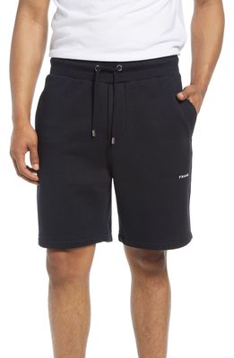 FRAME Pull-On Sweat Shorts in Noir