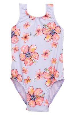 Coco Moon Hibiscus One-Piece Swimsuit in Pink