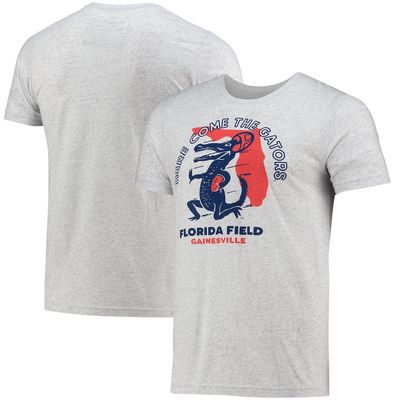 Men's Homefield Heathered Gray Florida Gators Vintage Here Come The Gators T-Shirt in Heather Gray