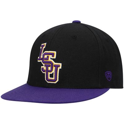 Men's Top of the World Black/Purple LSU Tigers Team Color Two-Tone Fitted Hat