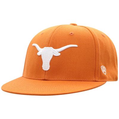 Men's Top of the World Texas Orange Texas Longhorns Team Color Fitted Hat in Burnt Orange