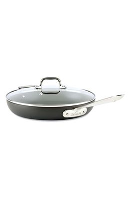 All-Clad HA1 12-Inch Fry Pan with Lid in Black