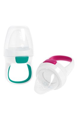 OXO 2-Pack Tot Silicone Self-Feeders in Multi- Teal/Pink