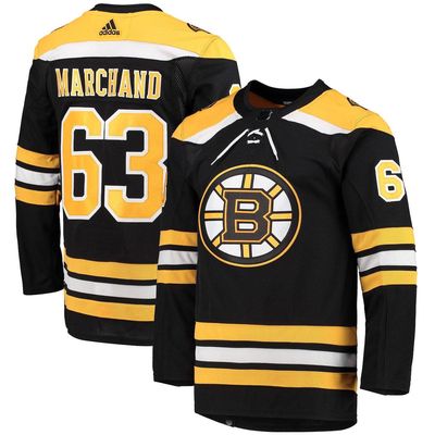 Men's adidas Brad Marchand Black Boston Bruins Home Primegreen Authentic Pro Player Jersey