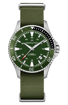 Hamilton Khaki Navy Scuba Automatic Textile Strap Watch