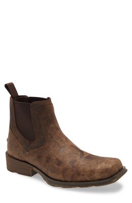 Ariat Midtown Rambler Mid Chelsea Boot in Stone