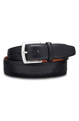 Bosca Castela Leather Belt in Black