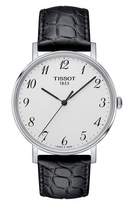 Tissot Everytime Leather Strap Watch