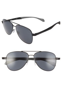 BOSS 1077/S 60mm Aviator Sunglasses in Matte Black